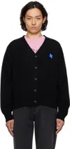 Ader Error Long-sleeved Cardigan In Noir