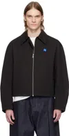 Ader Error Lapel Long Sleeve Casual Jacket In Noir