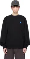 Ader Error Long-sleeved Polo Shirt In Noir