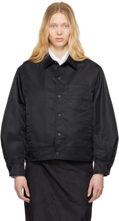 Ader Error Black Sig; Trs Tag 02 Jacket In Noir