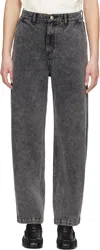 Ader Error Black Sig; Trs Tag 03 Jeans In Noir