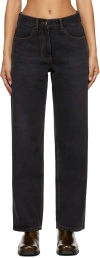 Ader Error Black Significant Tag Jeans In Noir