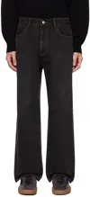 Ader Error Black Trs Tag 01 Jeans In Noir