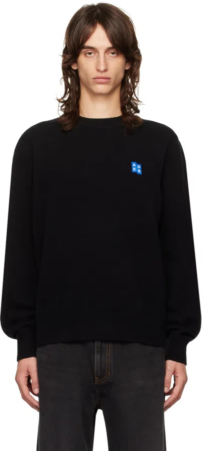 Ader Error Black Trs Tag 01 Sweater In Noir