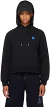 ADER ERROR BLACK SIGNIFICANT TRS TAG HOODIE