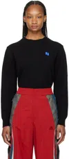 ADER ERROR BLACK SIGNIFICANT TRS TAG SWEATER