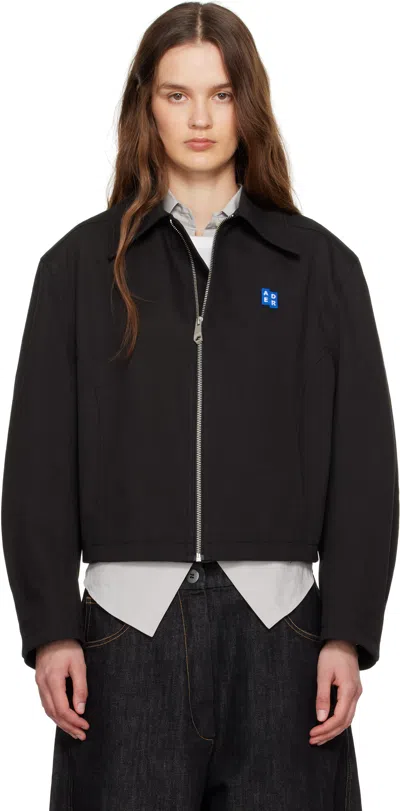 Ader Error Black Zip Up Jacket In Noir