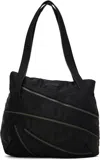 Ader Error Black Zipper Shoulder Bag In Black