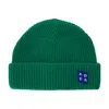 Ader Error Blafwbe03gn Ribbed Wool Beanie In Green