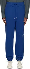 Ader Error Blue A-peec Lounge Pants In Blue