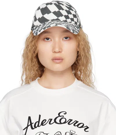 Ader Error Blue & White Check Cap