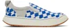 Ader Error Blue & White Log Lad Sneakers In Blue