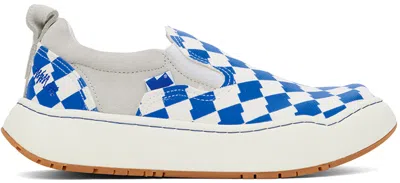 Ader Error Blue & White Log Lad Sneakers