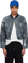 Ader Error Blue Collaz Product. 21 Denim Jacket In Blue