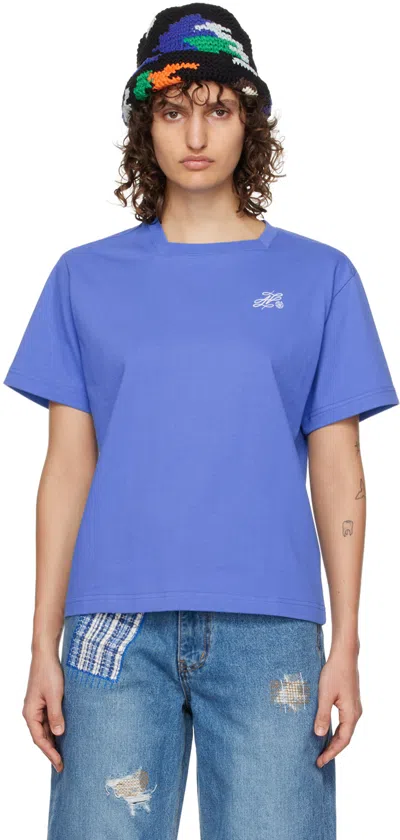 ADER ERROR BLUE DANCY T-SHIRT
