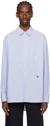 ADER ERROR BLUE SIGNIFICANT DROPTAIL SHIRT
