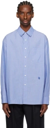 ADER ERROR BLUE SIGNIFICANT DROPTAIL SHIRT
