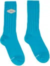 Ader Error Blue Fluic Socks In Light Blue