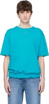 Ader Error Blue Half Sleeve Product. 36 T-shirt In Turquoise