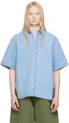 Ader Error Blue Half Sleeve Product. 57 Denim Shirt