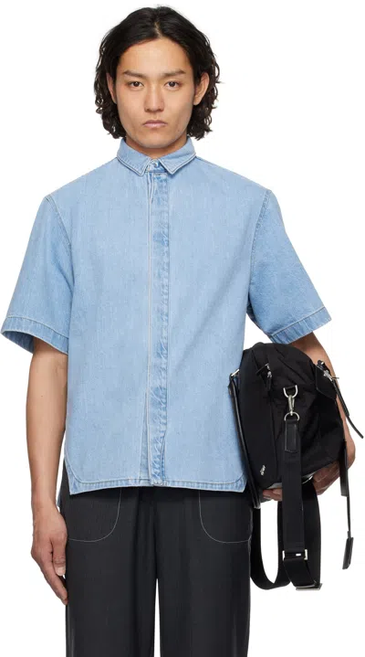 Ader Error Blue Half Sleeve Product. 57 Shirt In Light Blue