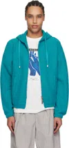 Ader Error Blue Lunel Zip-up Product. 30 Hoodie In Turquoise