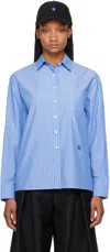 ADER ERROR BLUE SIGNIFICANT PATCH SHIRT