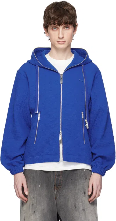 Ader Error Blue Realce Product. 31 Zip-up Hoodie