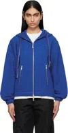 Ader Error Blue Realce Zip-up Product. 31 Hoodie In Blue
