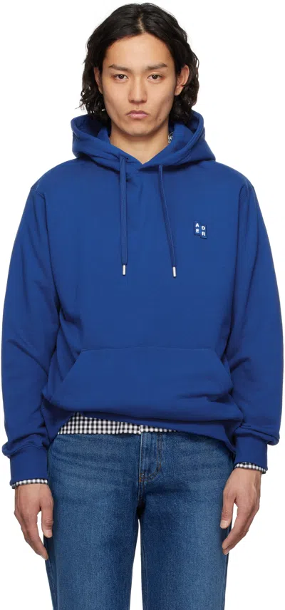 ADER ERROR BLUE SIG; TRS TAG 01 HOODIE