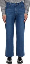 Ader Error Jeans With Belt Loops In Blue