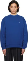 Ader Error Blue Sig; Trs Tag 01 Sweatshirt In Blue