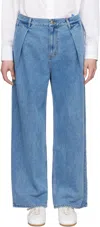 Ader Error Blue Sig; Trs Tag 02 Jeans In Sky Blue