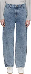 Ader Error Blue Sig; Trs Tag 03 Jeans In Blue