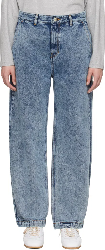 Ader Error Blue Sig; Trs Tag 03 Jeans