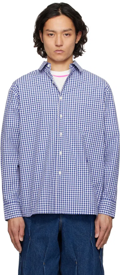 ADER ERROR BLUE SIG; TRS TAG 03 SHIRT