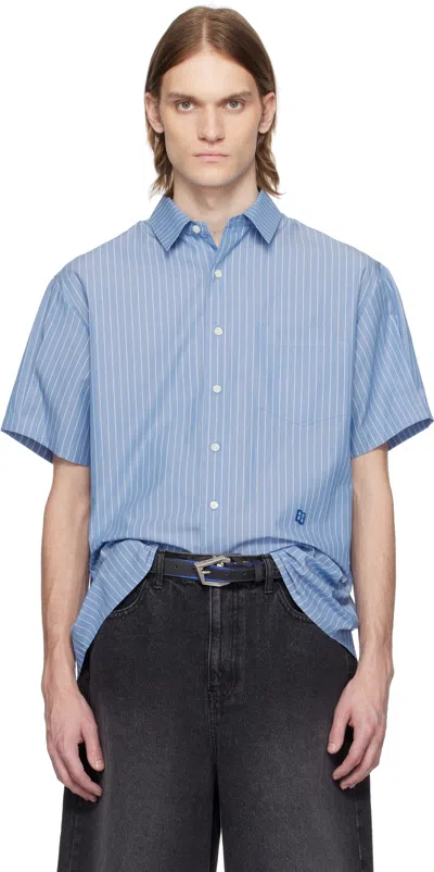 ADER ERROR BLUE SIG; TRS TAG HALF SLEEVE 01 SHIRT