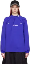Ader Error Blue Siz Long Sleeve T-shirt In Blue