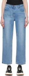 ADER ERROR BLUE SIGNIFICANT TAG JEANS