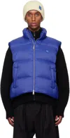 Ader Error Blue Trs Tag 01 Puffer Down Vest In Z-blue