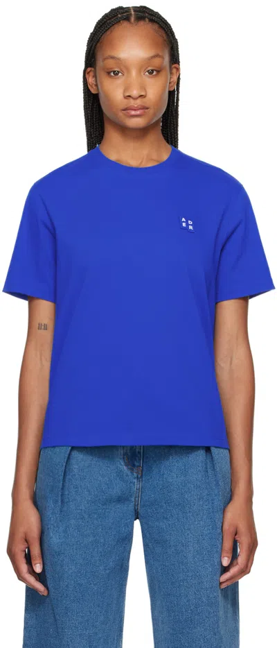 Ader Error Blue Trs Tag T-shirt In Z-blue