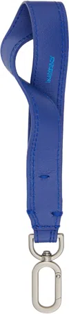 Ader Error Blue Wristlet Keychain In Blue
