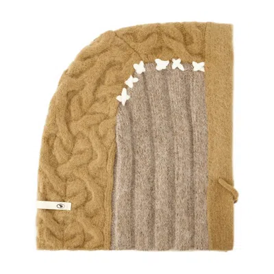 Ader Error Bmadfwhw0101br Quilted Nylon Beanie In Brown