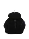 Ader Error Black Boucle Backpack In Black