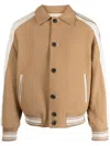 Ader Error Beige Paneled Bomber Jacket In Neutrals
