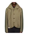 Ader Error Button Long Sleeve Casual Jacket In Brown
