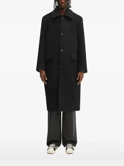 Ader Error Button-up Coat In Black