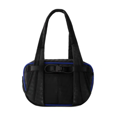 Ader Error Calfskin Leather Shoulder Bag In Black