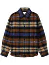 Ader Error Check-pattern Shirt In Brown