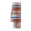 Ader Error Check Scarf - Wool - Ivory In Brown